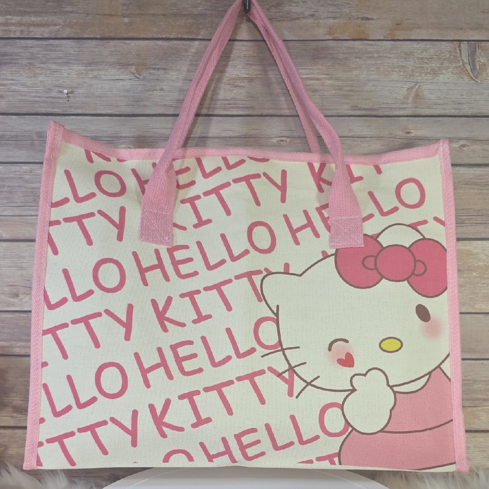 Hello Kitty Canvas Tote Bag